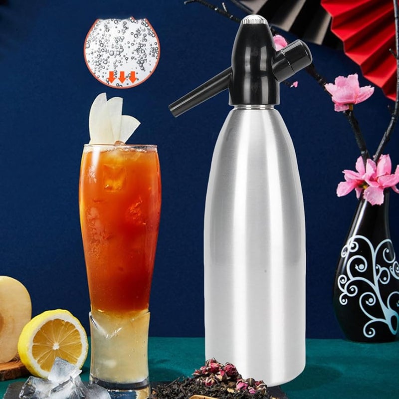 Portable Soda Maker 1L Soda Siphon For Home Bar Outdoor Cocktails Sparkling Water - Image 4